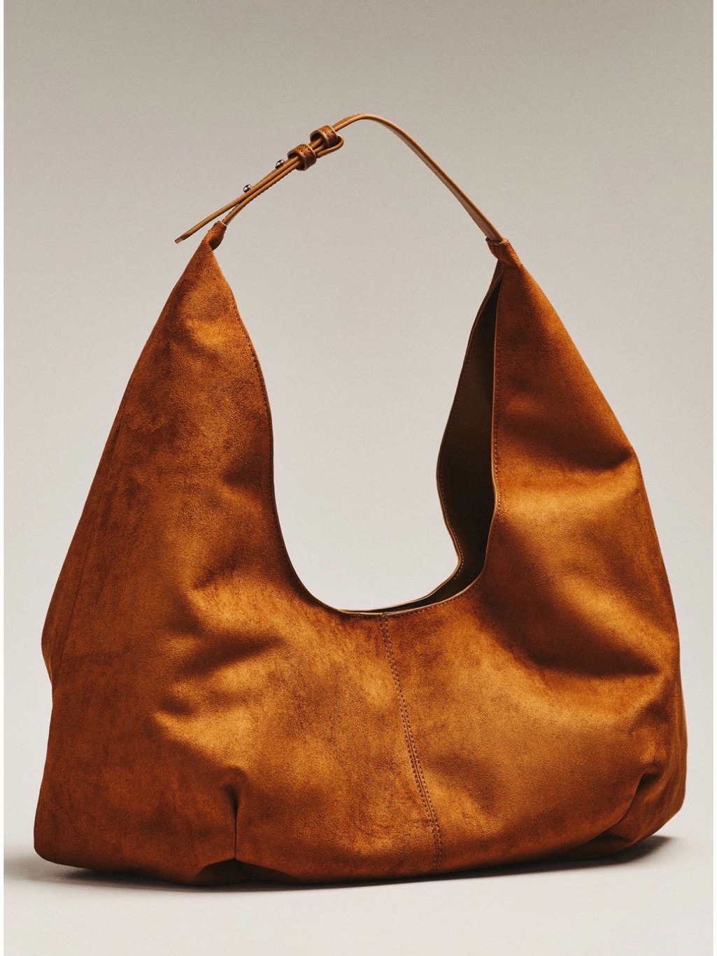 Anthropologie Nwt Large Slouchy Faux Suede Tote